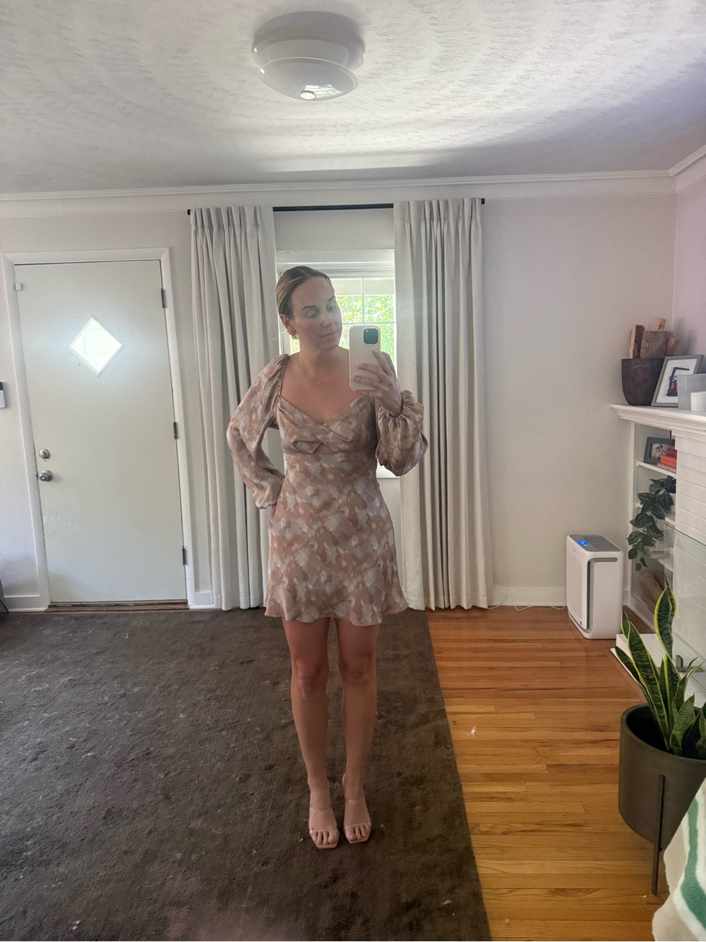 Astr Neutral esc Mini Dress